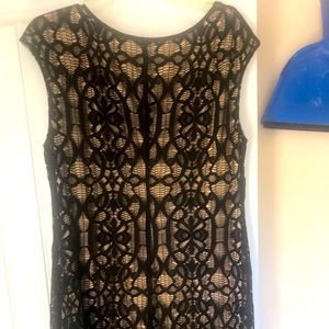 Black Lace mid length Dress.